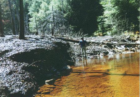 Acid Mine Drainage Stream Pollution in PA